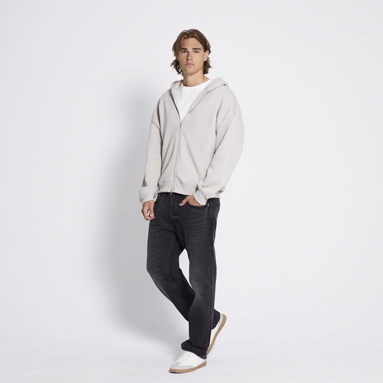 Zip hoodie "Above" Beige